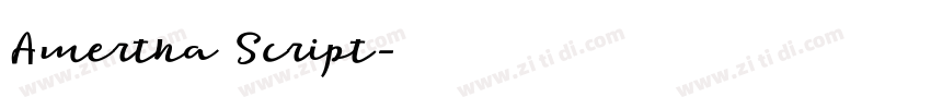 Amertha Script字体转换